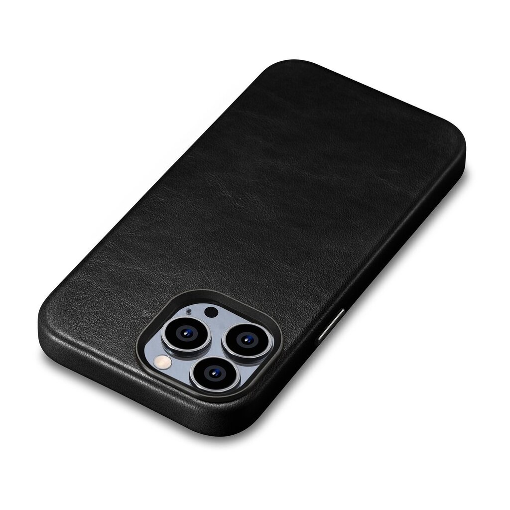iCarer Leather Leather iPhone 14 Pro Max Magnetic with MagSafe black (WMI14220704-BK) цена и информация | Telefoni kaaned, ümbrised | kaup24.ee