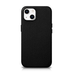 iCarer Litchi Leather iPhone 14 Plus Magnetic MagSafe Black (WMI14220711-BK) цена и информация | Чехлы для телефонов | kaup24.ee