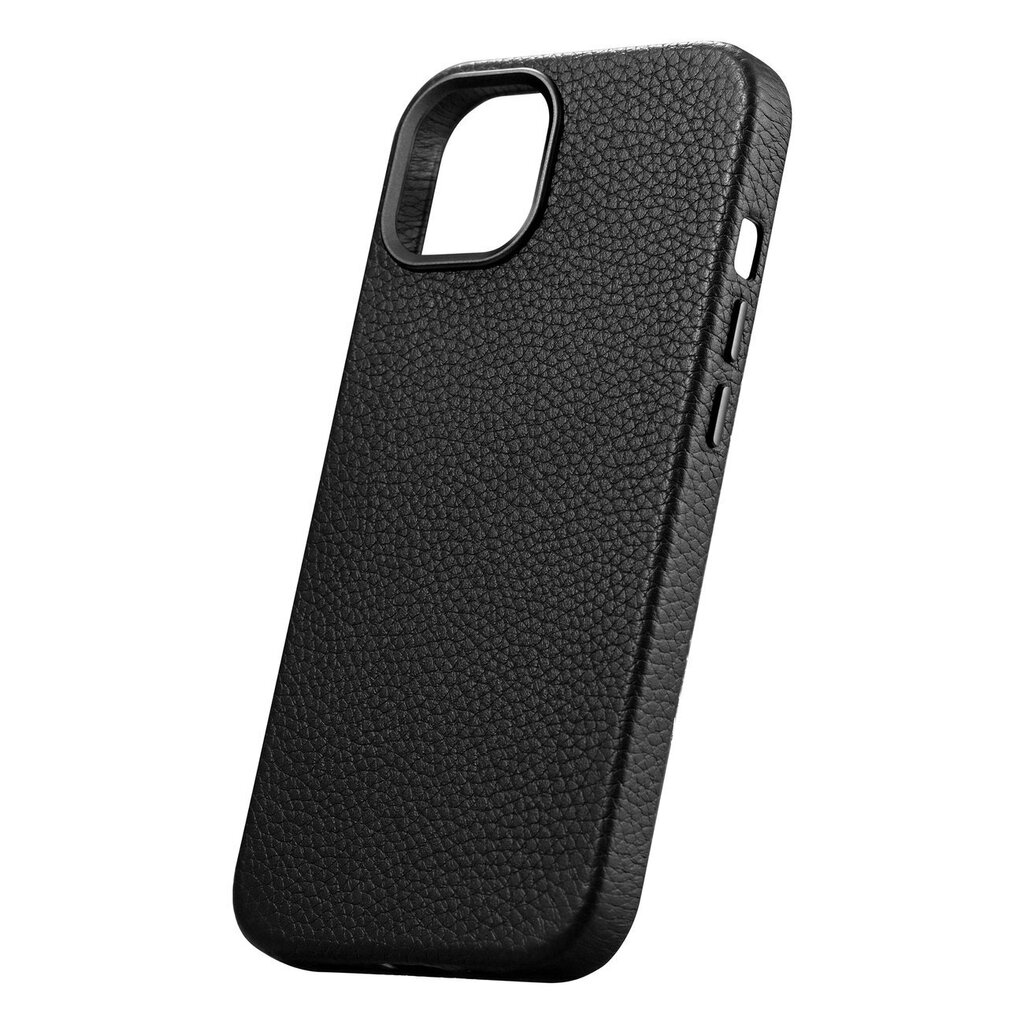 iCarer Litchi Leather iPhone 14 Plus Magnetic MagSafe Black (WMI14220711-BK) hind ja info | Telefoni kaaned, ümbrised | kaup24.ee