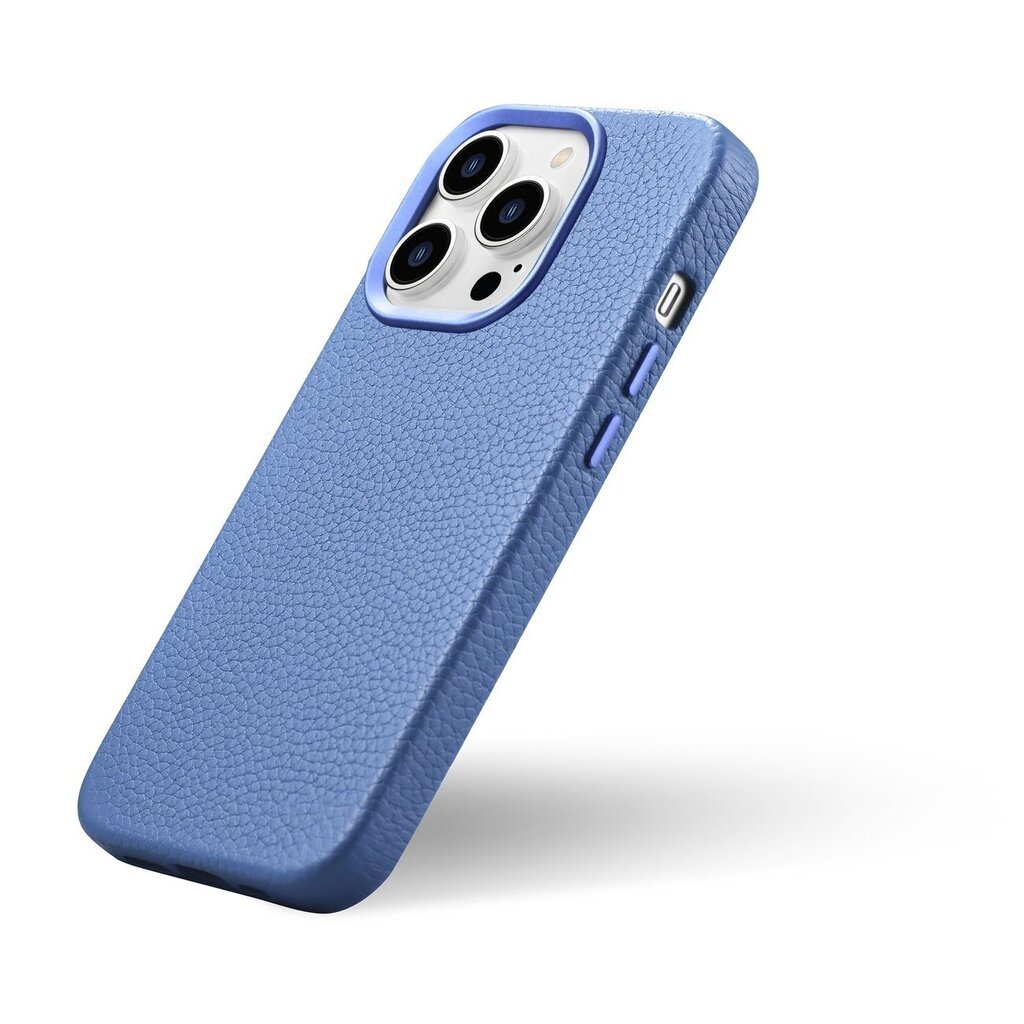 iCarer Litchi Leather iPhone 14 Pro Max Magnetic with MagSafe Light Blue (WMI14220712-LB) hind ja info | Telefoni kaaned, ümbrised | kaup24.ee