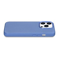 iCarer Litchi Leather iPhone 14 Pro Max Magnetic with MagSafe Light Blue (WMI14220712-LB) цена и информация | Чехлы для телефонов | kaup24.ee