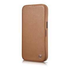 iCarer Leather iPhone 14 Pro Max Flip Magnetic MagSafe Leather Brown (WMI14220716-BN) hind ja info | Telefoni kaaned, ümbrised | kaup24.ee