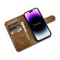 iCarer 2in1 iPhone 14 Pro Max FlipAnti-RFID Brown (WMI14220724-TN) цена и информация | Telefoni kaaned, ümbrised | kaup24.ee