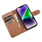 iCarer 2in1 iPhone 14 Plus FlipAnti-RFID Brown (WMI14220727-BN) цена и информация | Telefoni kaaned, ümbrised | kaup24.ee