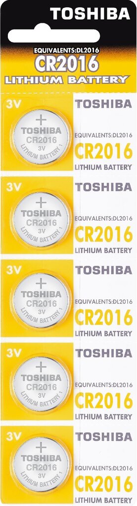 Toshiba CR2016 PW BP-5 hind ja info | Patareid | kaup24.ee