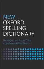 New Oxford Spelling Dictionary 2nd Revised edition hind ja info | Võõrkeele õppematerjalid | kaup24.ee