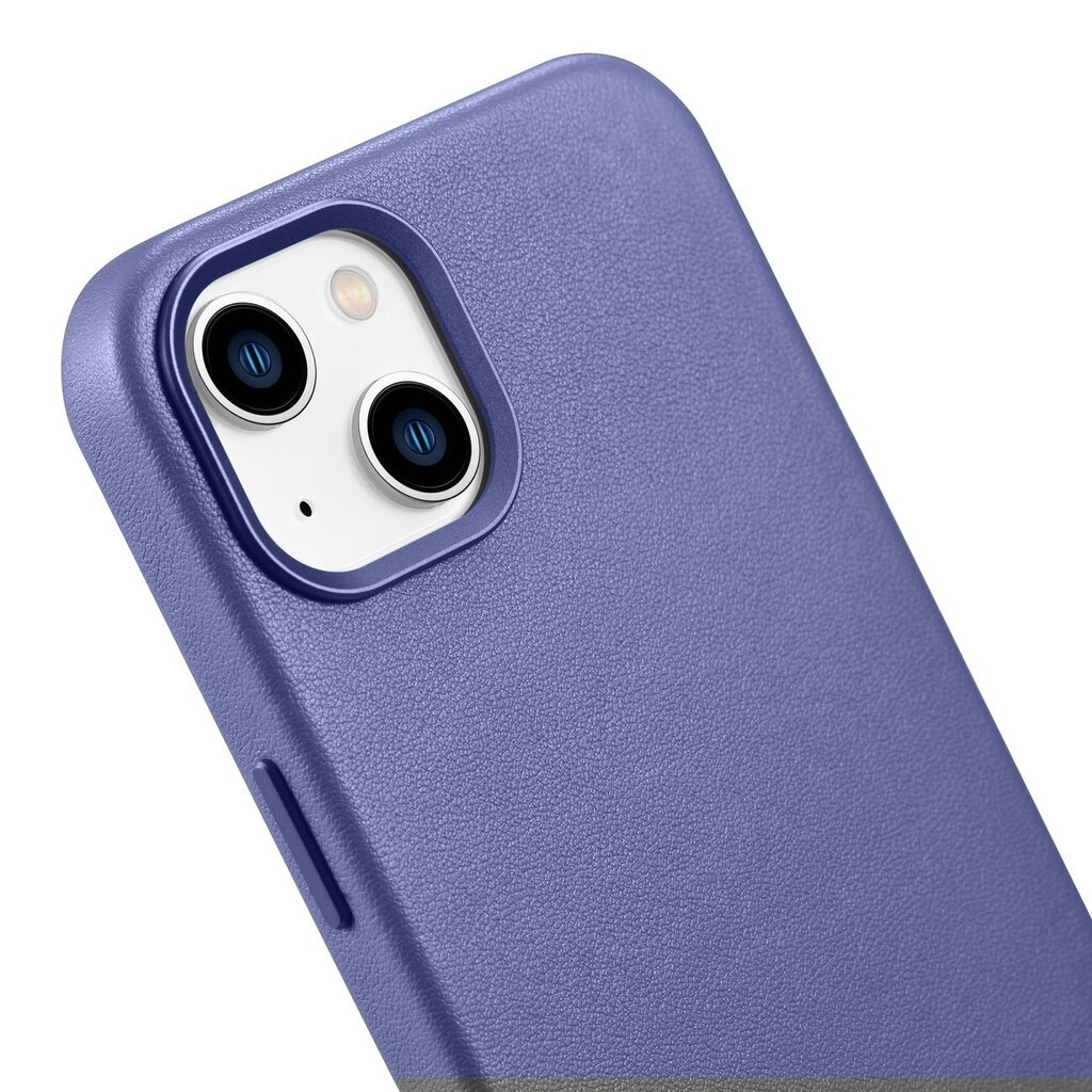 iCarer Leather iPhone 14 Plus light purple (MagSafe compatible) цена и информация | Telefoni kaaned, ümbrised | kaup24.ee