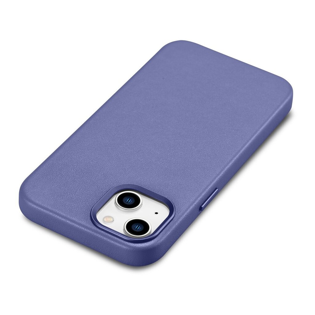 iCarer Leather iPhone 14 Plus light purple (MagSafe compatible) цена и информация | Telefoni kaaned, ümbrised | kaup24.ee