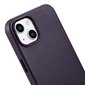 iCarer Leather iPhone 14 Plus dark purple (MagSafe compatible) цена и информация | Telefoni kaaned, ümbrised | kaup24.ee