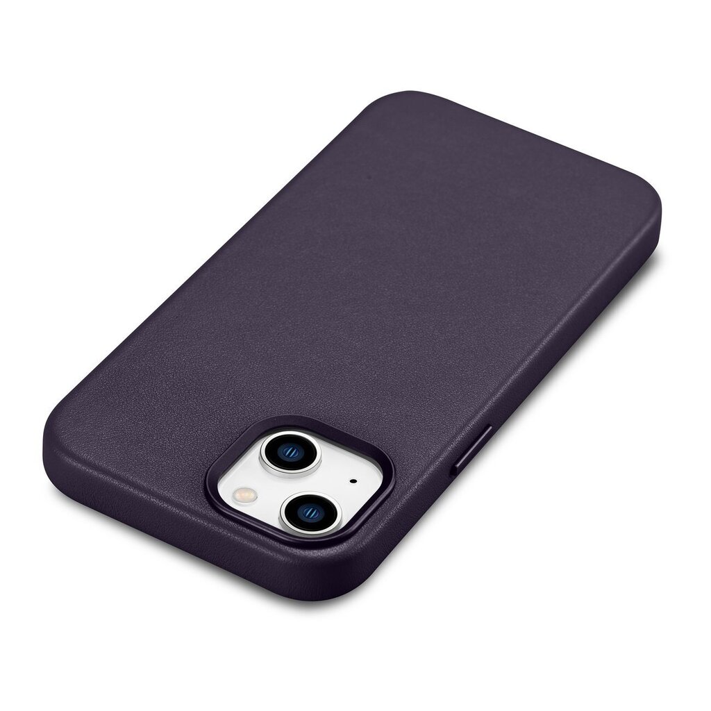 iCarer Leather iPhone 14 Plus dark purple (MagSafe compatible) hind ja info | Telefoni kaaned, ümbrised | kaup24.ee