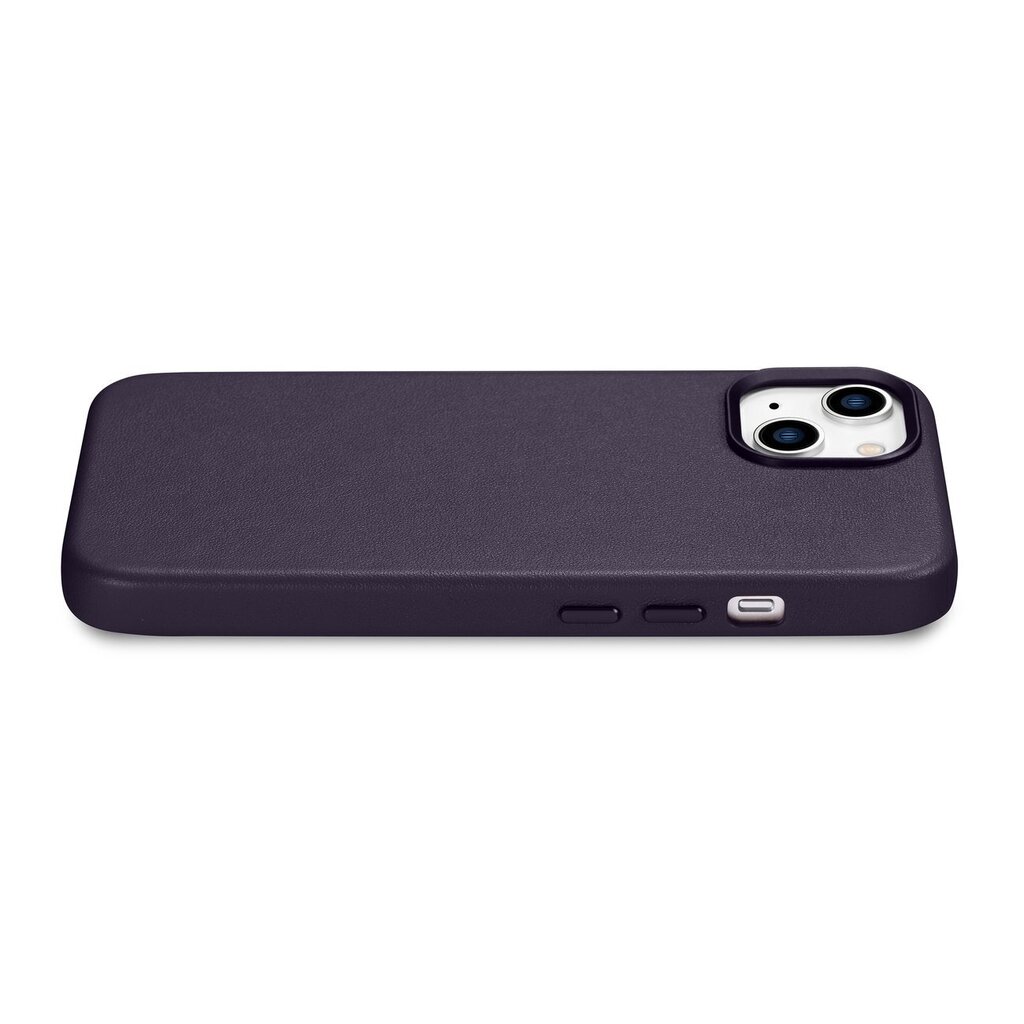 iCarer Leather iPhone 14 Plus dark purple (MagSafe compatible) цена и информация | Telefoni kaaned, ümbrised | kaup24.ee