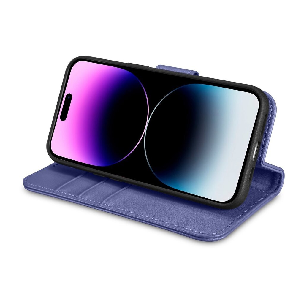 iCarer 2in1 iPhone 14 Pro FlipAnti-RFID Light Violet (WMI14220726-LP) цена и информация | Telefoni kaaned, ümbrised | kaup24.ee