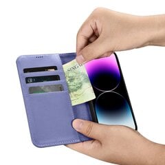 iCarer 2in1 iPhone 14 Pro FlipAnti-RFID Light Violet (WMI14220726-LP) цена и информация | Чехлы для телефонов | kaup24.ee