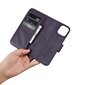 iCarer 2in1 iPhone 14 Leather Flip Anti-RFID dark purple (WMI14220725-DP) цена и информация | Telefoni kaaned, ümbrised | kaup24.ee