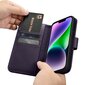 iCarer 2in1 iPhone 14 Leather Flip Anti-RFID dark purple (WMI14220725-DP) цена и информация | Telefoni kaaned, ümbrised | kaup24.ee