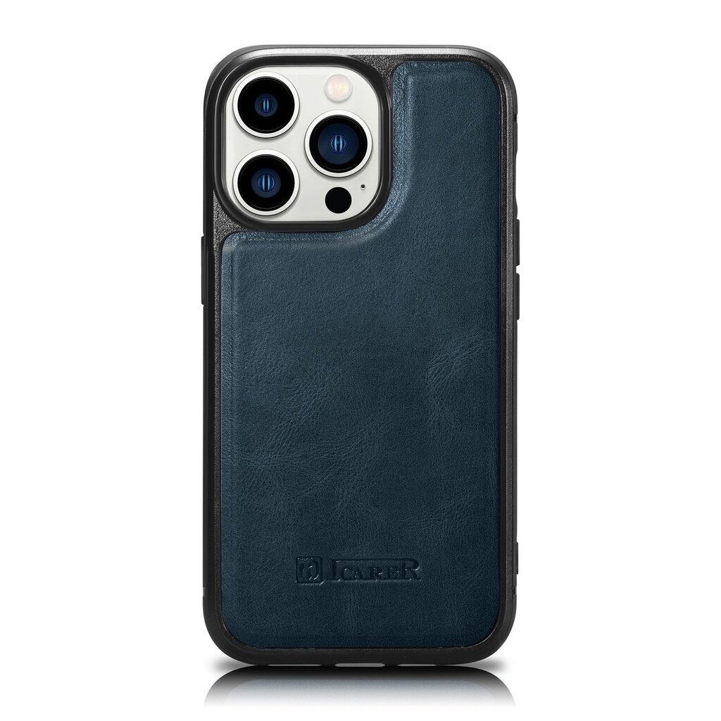 iCarer Leather iPhone 14 Pro Max (MagSafe Compatible) blue (WMI14220720-BU) hind ja info | Telefoni kaaned, ümbrised | kaup24.ee
