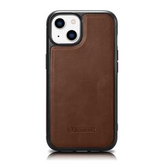 Кожаный чехол iCarer для iPhone 14 Plus (совместим с MagSafe), коричневый (WMI14220719-BN) цена и информация | Чехлы для телефонов | kaup24.ee