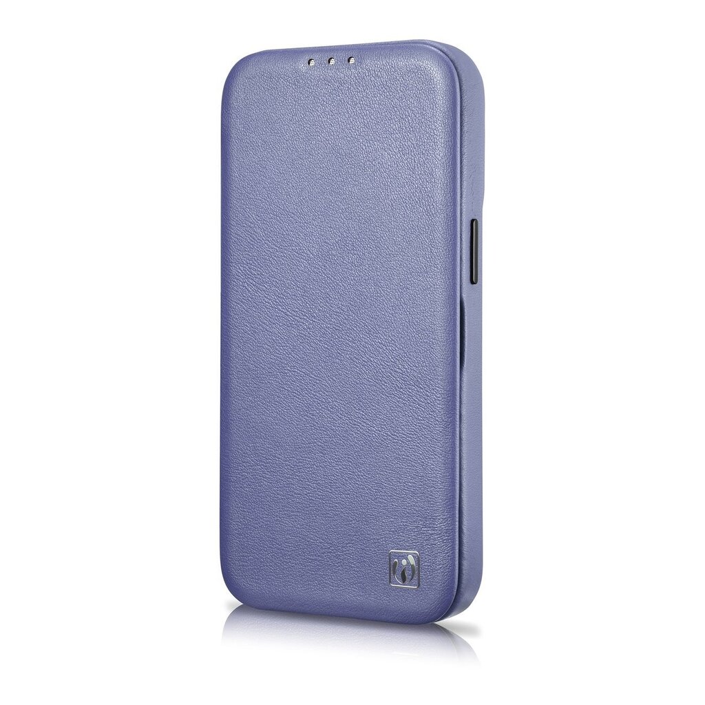 iCarer Leather iPhone 14 Plus Flip Magnetic MagSafe Light Purple (WMI14220715-LP) цена и информация | Telefoni kaaned, ümbrised | kaup24.ee