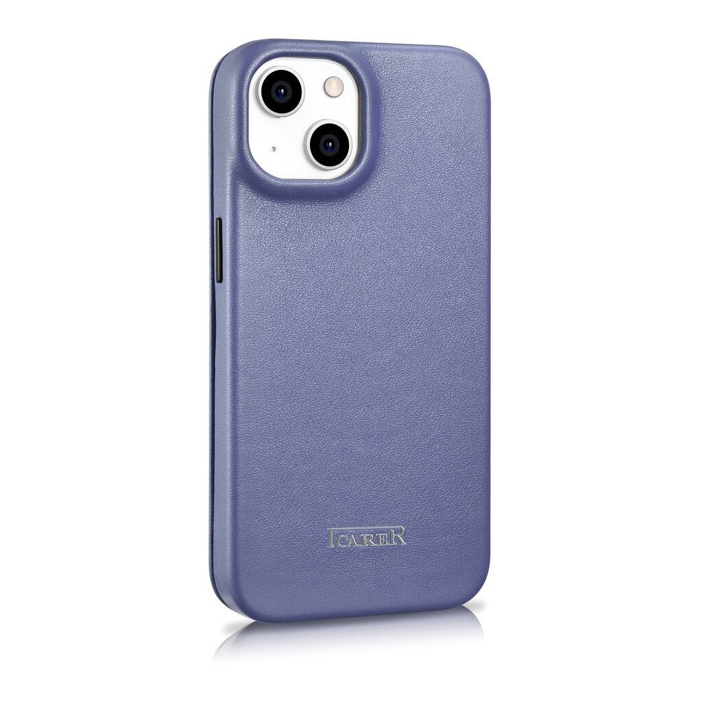 iCarer Leather iPhone 14 Plus Flip Magnetic MagSafe Light Purple (WMI14220715-LP) цена и информация | Telefoni kaaned, ümbrised | kaup24.ee