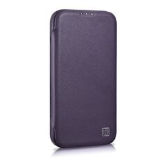 iCarer Leather iPhone 14 Plus Flip Magnetic MagSafe Leather Dark Purple (WMI14220715-DP) hind ja info | Telefoni kaaned, ümbrised | kaup24.ee