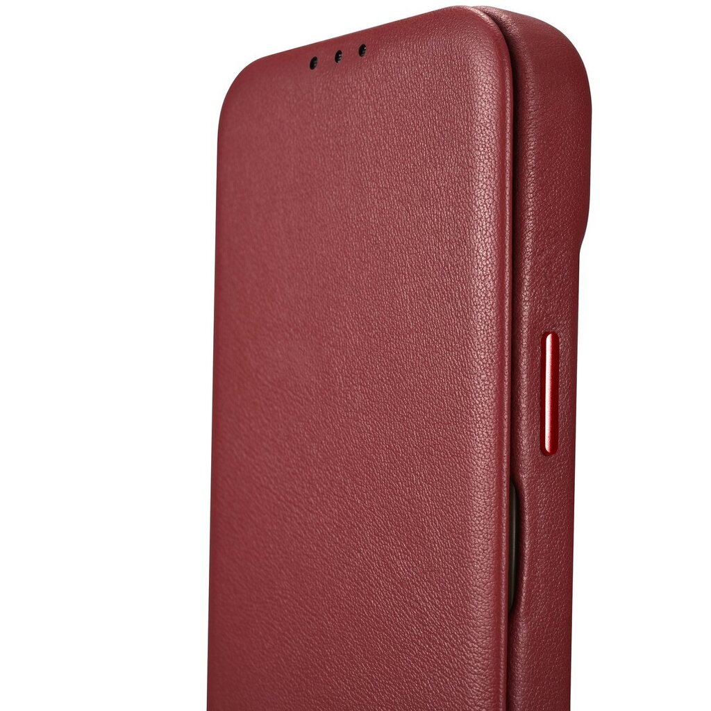 iCarer Leather iPhone 14 Plus Flip Magnetic MagSafe Red (WMI14220715-RD) hind ja info | Telefoni kaaned, ümbrised | kaup24.ee