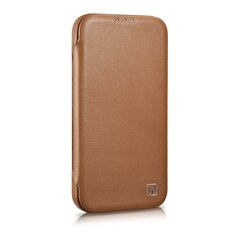 iCarer Leather iPhone 14 Pro Flip Magnetic MagSafe Brown (WMI14220714-BN) цена и информация | Чехлы для телефонов | kaup24.ee