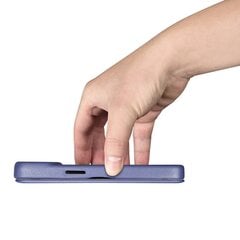 Кожаный чехол iCarer для iPhone 14 Plus Flip с магнитным MagSafe, светло-фиолетовый (WMI14220713-LP) цена и информация | Чехлы для телефонов | kaup24.ee