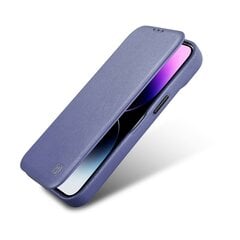 Кожаный чехол iCarer для iPhone 14 Plus Flip с магнитным MagSafe, светло-фиолетовый (WMI14220713-LP) цена и информация | Чехлы для телефонов | kaup24.ee