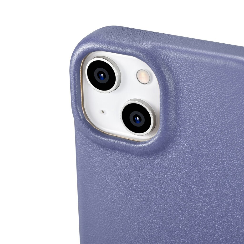 iCarer Leather iPhone 14 Flip Magnetic MagSafe Light Purple (WMI14220713-LP) hind ja info | Telefoni kaaned, ümbrised | kaup24.ee