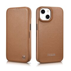 iCarer Leather iPhone 14 Flip Magnetic MagSafe Brown (WMI14220713-BN) hind ja info | Telefoni kaaned, ümbrised | kaup24.ee