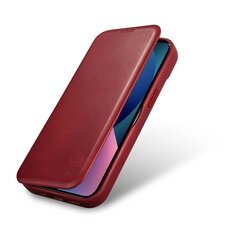 iCarer Leather iPhone 14 Plus Flip Magnetic MagSafe red (AKI14220707-RD) hind ja info | Telefoni kaaned, ümbrised | kaup24.ee