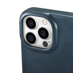 Кожаный чехол iCarer для iPhone 14 Pro Flip с магнитным MagSafe, синий (AKI14220706-BU) цена и информация | Чехлы для телефонов | kaup24.ee