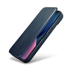 Кожаный чехол iCarer для iPhone 14 Flip с магнитным MagSafe, синий (AKI14220705-BU) цена и информация | Чехлы для телефонов | kaup24.ee