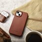 iCarer Leather iPhone 14 Flip Magnetic MagSafe Brown (AKI14220705-BN) цена и информация | Telefoni kaaned, ümbrised | kaup24.ee