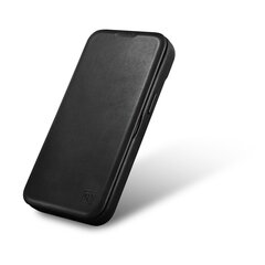 iCarer Leather iPhone 14 Flip Magnetic MagSafe Black (AKI14220705-BK) цена и информация | Чехлы для телефонов | kaup24.ee