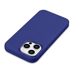 iCarer Litchi Leather iPhone 14 Pro Magnetic MagSafe Dark Blue (WMI14220710-DB) hind ja info | Telefoni kaaned, ümbrised | kaup24.ee