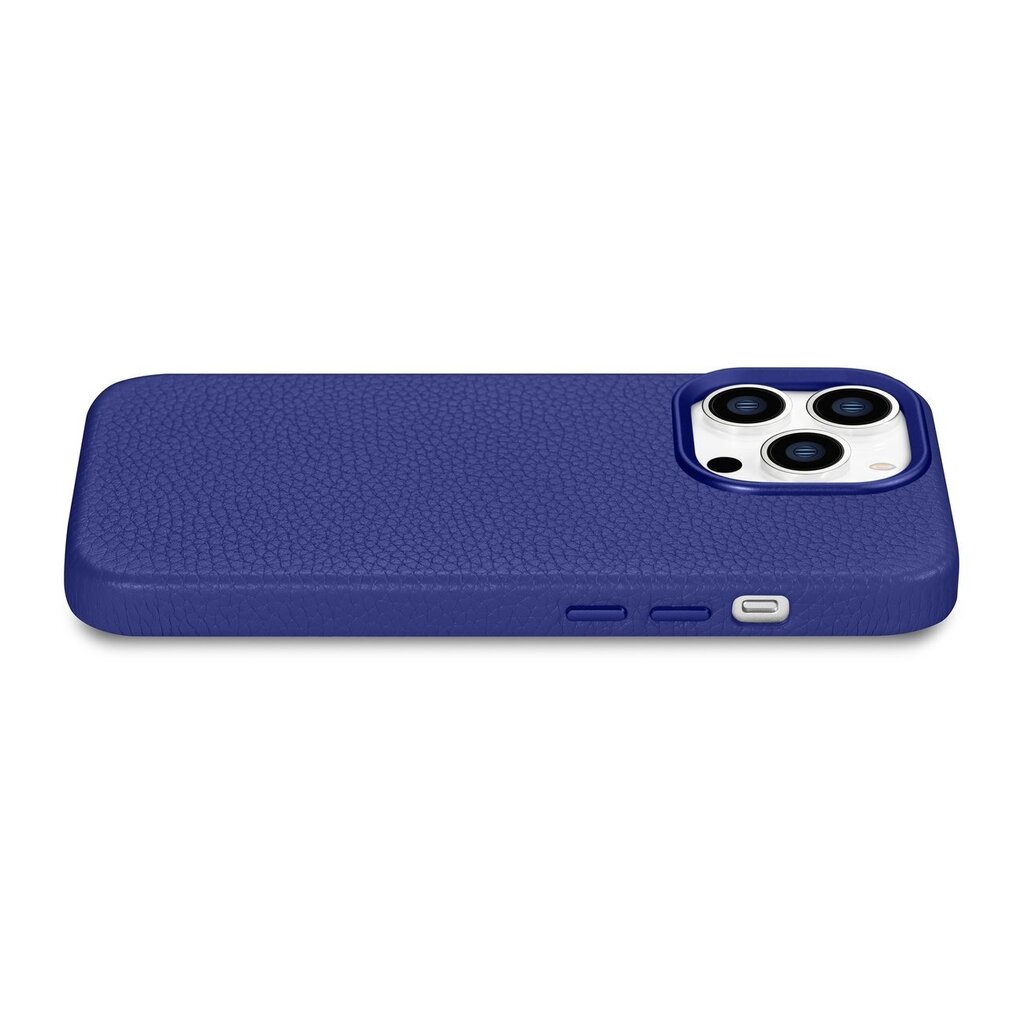 iCarer Litchi Leather iPhone 14 Pro Magnetic MagSafe Dark Blue (WMI14220710-DB) цена и информация | Telefoni kaaned, ümbrised | kaup24.ee