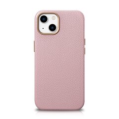 Кожаный чехол iCarer Litchi для iPhone 14 с магнитный MagSafe, фиолетовый (WMI14220709-PK) цена и информация | Чехлы для телефонов | kaup24.ee