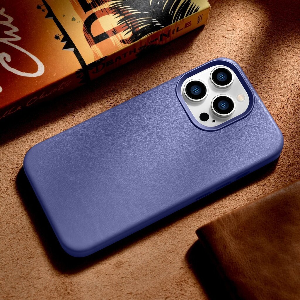 iCarer Leather iPhone 14 Pro Max Light Purple (WMI14220708-LP) (MagSafe Compatible) цена и информация | Telefoni kaaned, ümbrised | kaup24.ee