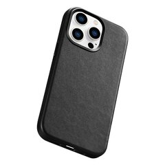 iCarer Leather iPhone 14 Pro Max Black (WMI14220708-BK) (MagSafe Compatible) цена и информация | Чехлы для телефонов | kaup24.ee