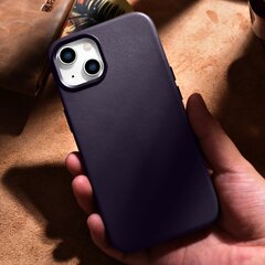 iCarer Leather iPhone 14 Dark Purple (WMI14220705-DP) (MagSafe Compatible) hind ja info | Telefoni kaaned, ümbrised | kaup24.ee