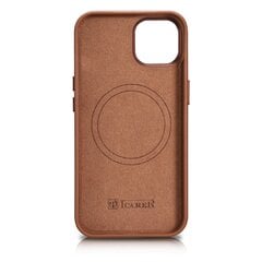 Кожаный чехол iCarer для iPhone 14, коричневый (WMI14220705-BN) (совместим с MagSafe) цена и информация | Чехлы для телефонов | kaup24.ee