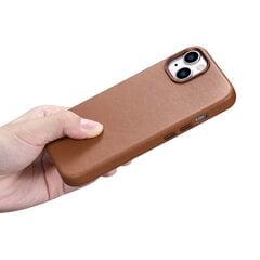 iCarer Leather iPhone 14 brown (WMI14220705-BN) (MagSafe Compatible) цена и информация | Чехлы для телефонов | kaup24.ee