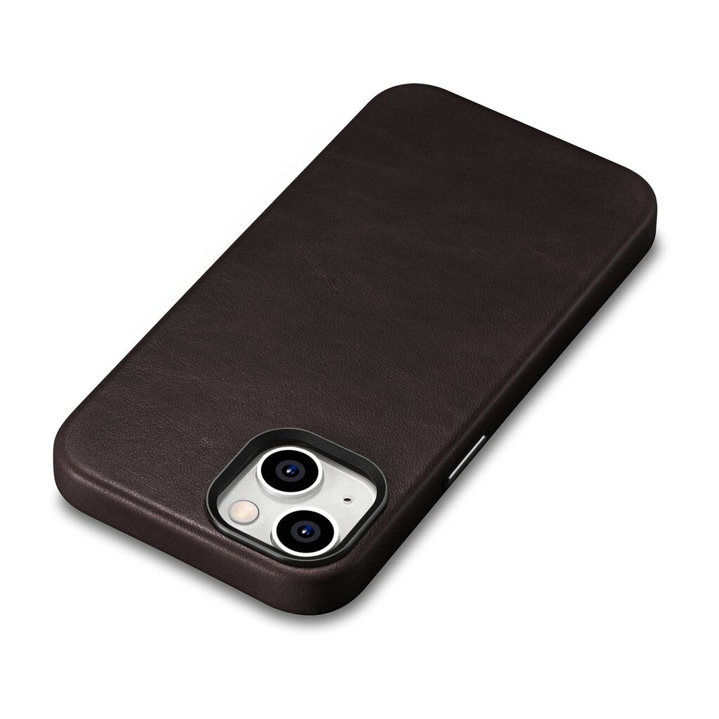 iCarer Oil Wax Leather iPhone 14 Magnetic MagSafe Brown (WMI14220701-BN) цена и информация | Telefoni kaaned, ümbrised | kaup24.ee