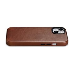 Кожаный чехол iCarer Leather для iPhone 14 с магнитом и MagSafe, коричневый (WMI14220701-RB) цена и информация | Чехлы для телефонов | kaup24.ee