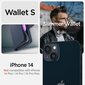 Spigen Wallet S Leather Flip Wallet for iPhone 14 Blue цена и информация | Telefoni kaaned, ümbrised | kaup24.ee