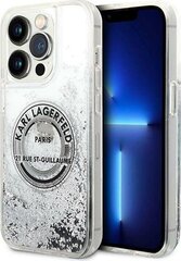 Karl Lagerfeld KLHCP14LLCRSGRS iPhone 14 Pro jaoks, hõbedane цена и информация | Чехлы для телефонов | kaup24.ee