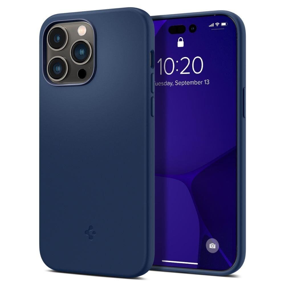 Spigen Silicone Fit iPhone 14 Pro Max Blue цена и информация | Telefoni kaaned, ümbrised | kaup24.ee