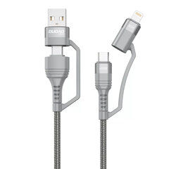 Dudao cable 4in1 USB Type C PD / USB - USB Type C Power Delivery (100W) / Lightning (20W) 1m (L20XS) цена и информация | Кабели для телефонов | kaup24.ee