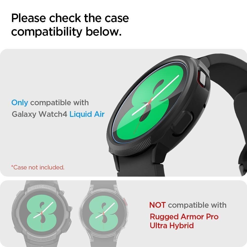 Kaitseklaas Spigen Samsung Galaxy Watch 4 40mm jaoks цена и информация | Nutikellade ja nutivõrude tarvikud | kaup24.ee